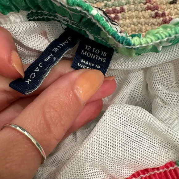 Janie and Jack Flamingo Swim Suit Trunks - Picture 4 of 5